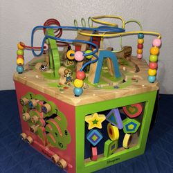 Battat Wooden Activity Cube 