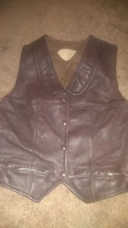 Leather vest