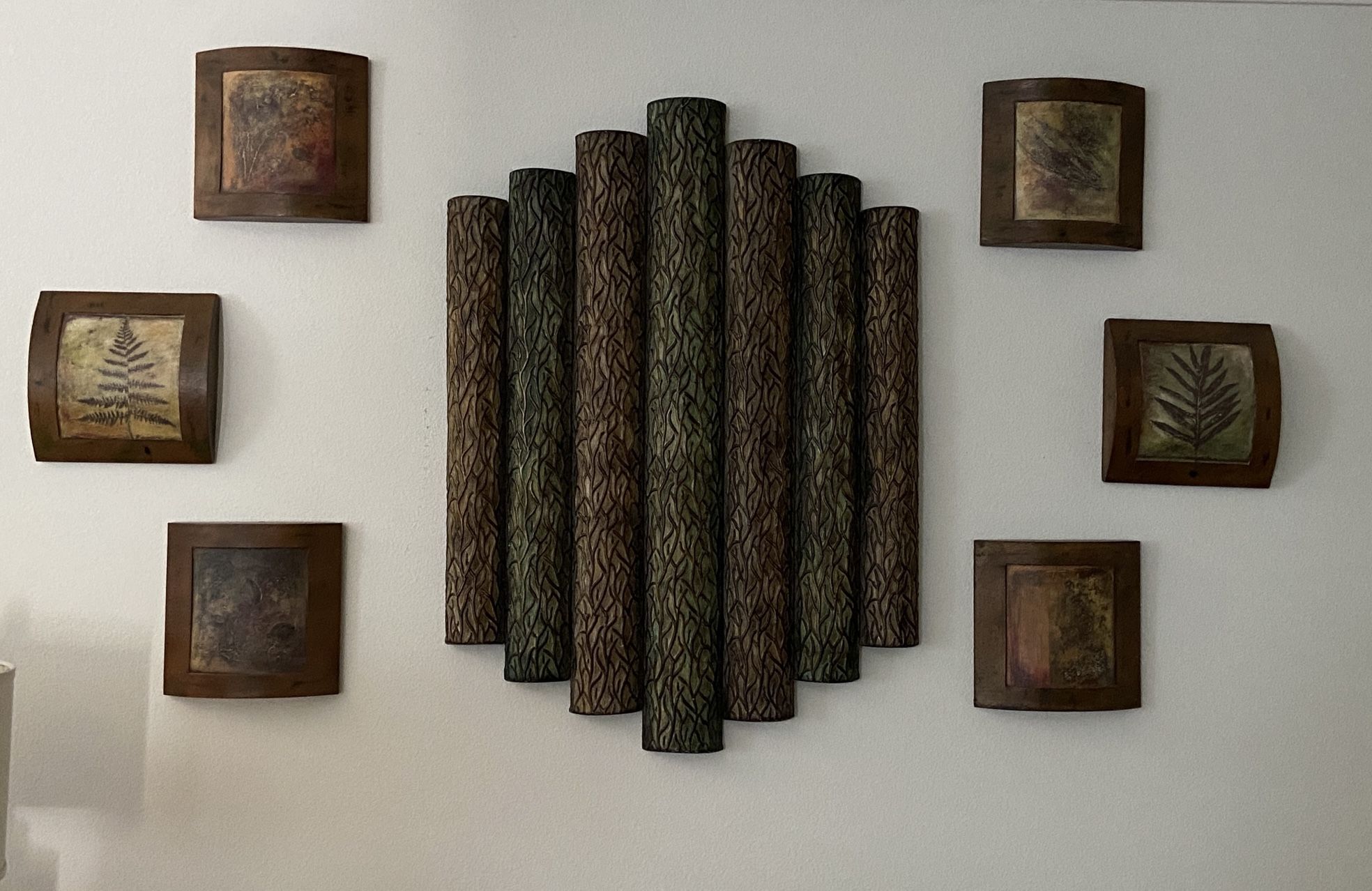 Wall Display Metal & Wood In Earthtones