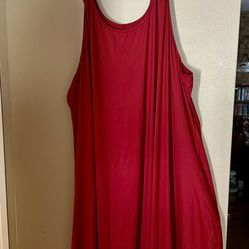 New Red  Chemise Nightgown Size 8X