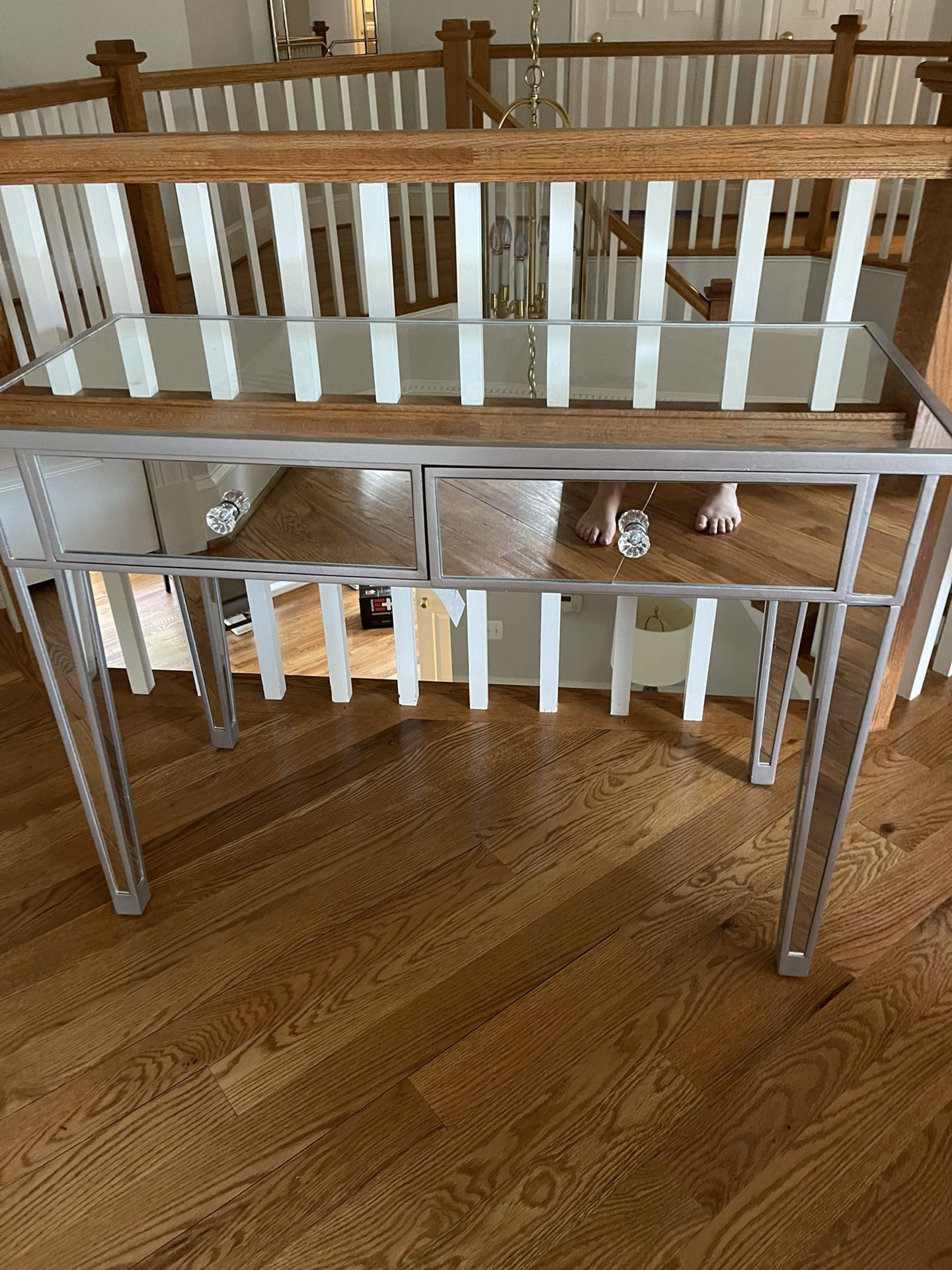 Mirrored Entryway Table Or Cosmetic Table Or Desk 