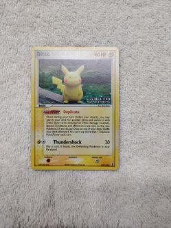 Pokemon Reverse holo Ditto 63/113 Yuka morii Exdelta species stamped