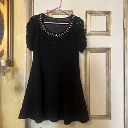 Vintage Beautiful Gracia Fashion Pearl Dress Size L 