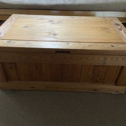 This End Up Wood Coffee Table Storage Box
