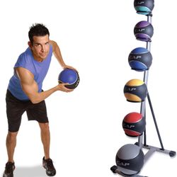 CAP Barbell HHKC-RK6 6-Tier Medicine Ball Rack With Balls