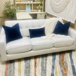 Sofa, Couch, Pull Out, Bed, Light Gray Queen