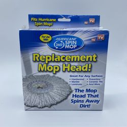 NEW Hurricane 360 Degree Spin Mop Replacement Mop Head "As Seen On TV"