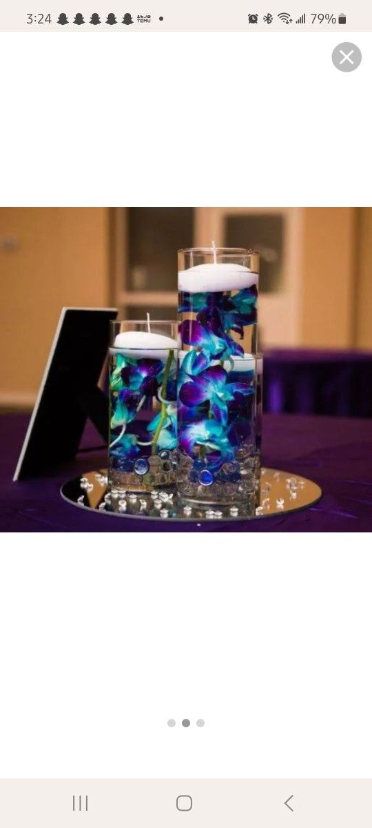 Circle Mirror Centerpieces