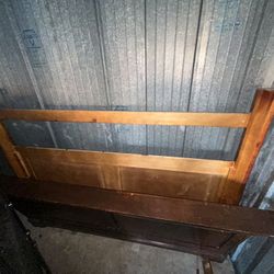 King Size Heavy Wood Bed Frame 