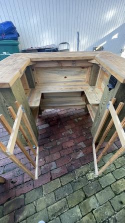 Handmade Bar with Chairs