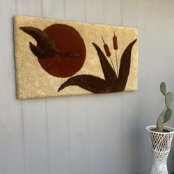 Vintage Mid-Century Modern | Hand-Tufted Wall Art . 