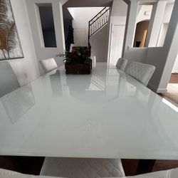 Modern White Dining Or Office Table 