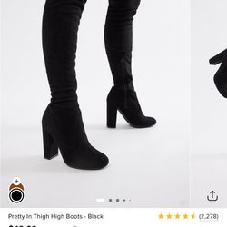 Fashion Nova Thigh High Boots.