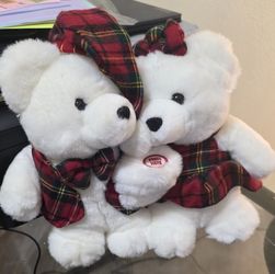 Plush Singing Christmas Bears 