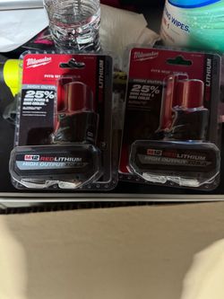 M12 5.0 high output batteries
