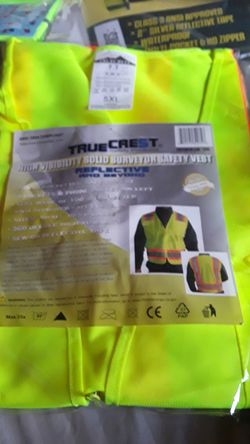 High Visibility Solid Surveyor Safety Vest