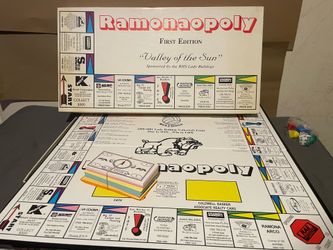 Ramonaopoly First Edition “Valley of the Sun” Vintage Board Game Complete Local Monopoly Rare