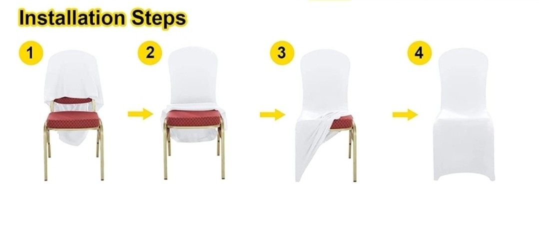 White Chair Covers (Spandex - Fitted).