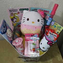 Hello Kitty, Valentine's Day Gift Basket. ( Pick Up In Modesto.)