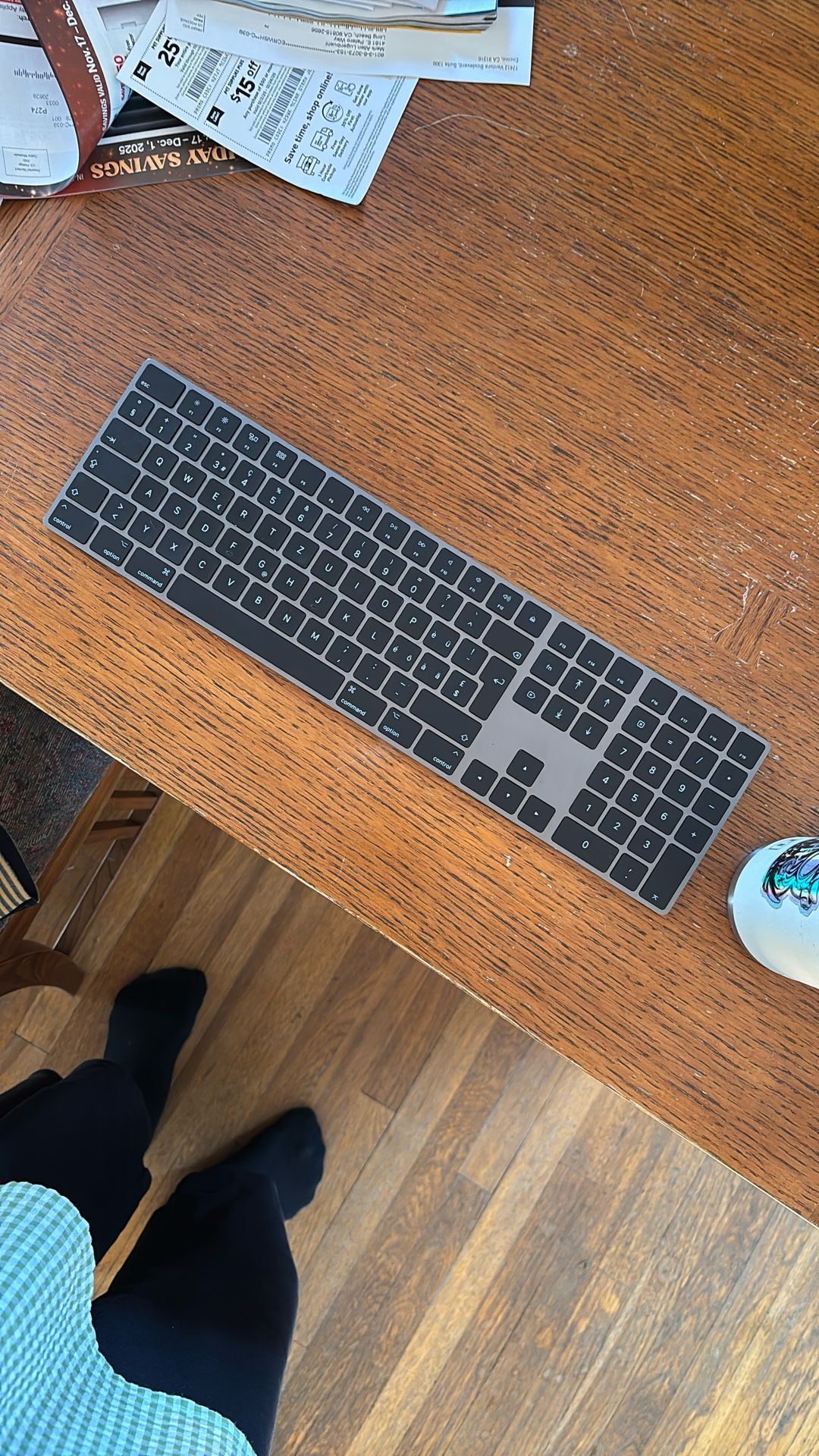 Apple Magic ISO Keyboard w/numeric Keypad $40