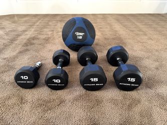 Fitness gear - Dumbbells and a medicine ball Set 