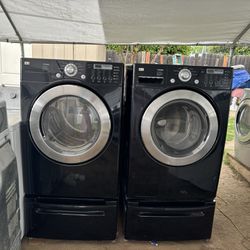 Washer And Gas Dryer Brand LG Everything Works Well 3 Months Warranty 