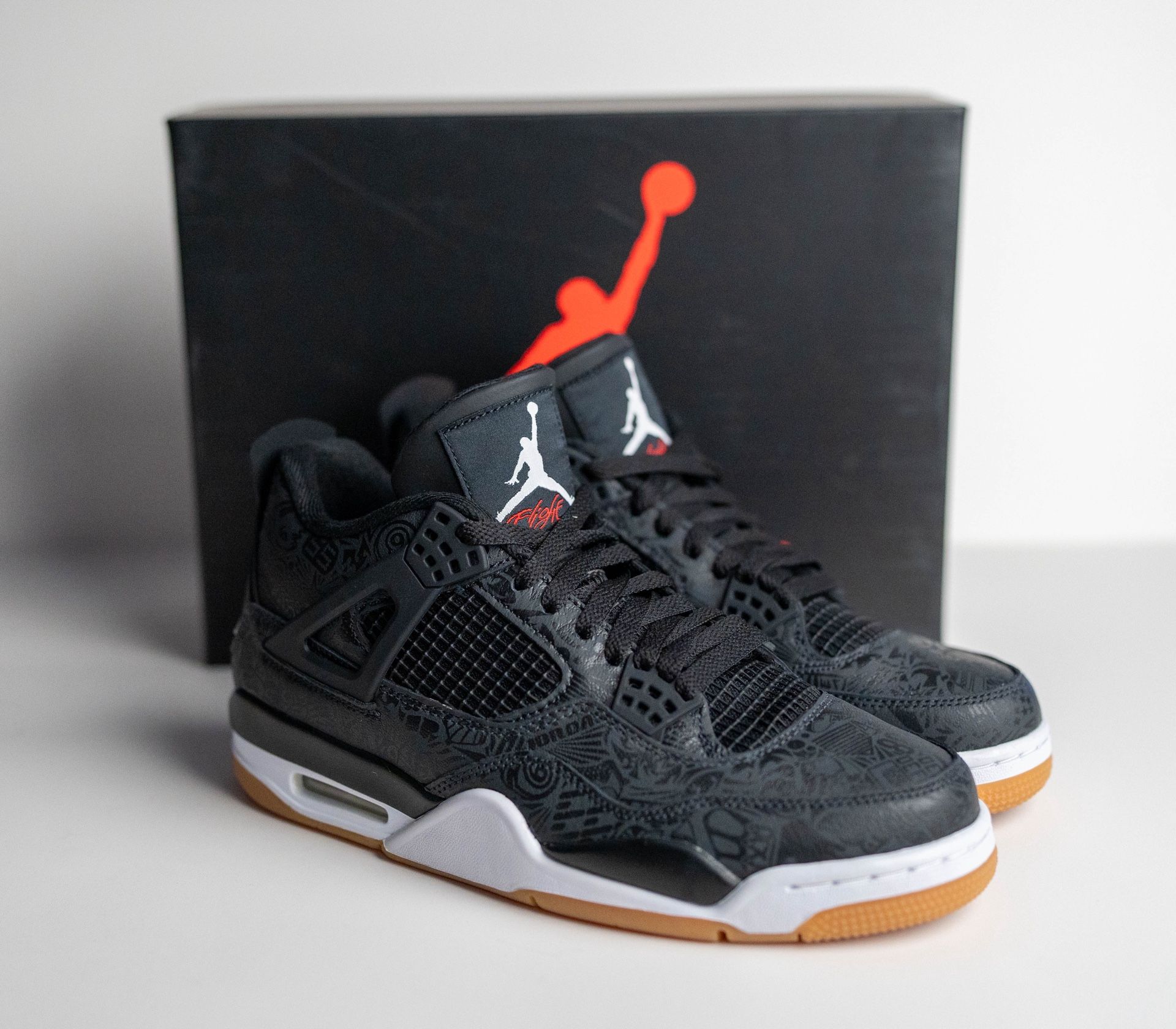 Nike Air Jordan 4 Retro Rare Air Black Laser Men’s Size 9 – Brand New w/ Box