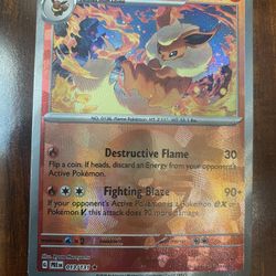 Pokemon Flareon 13/131 Poke Ball Prismatic Evolutions Holo Rare NM/M PACK FRESH!