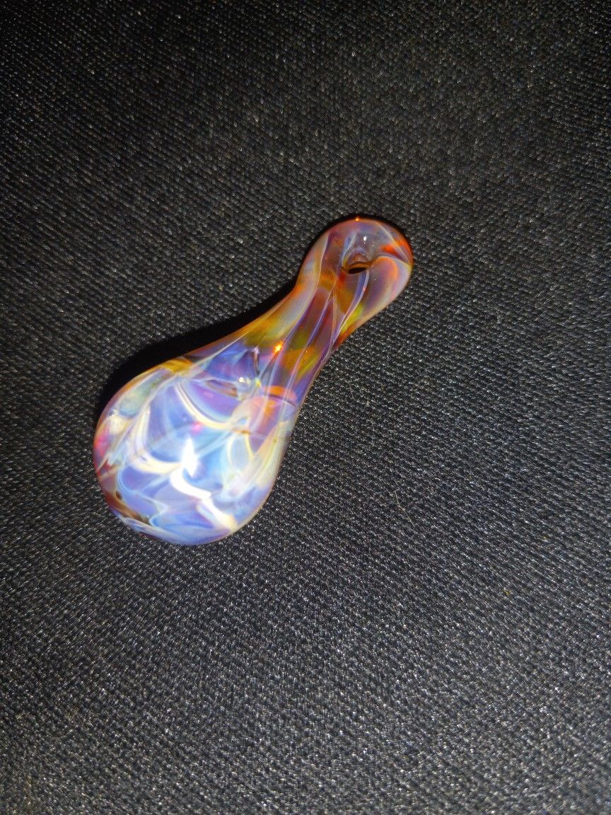 925 Silver Fumed Glass Pendant