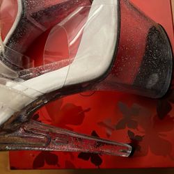 Pleasers - 8” Clear heels 