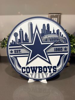 Dallas cowboys plate sign