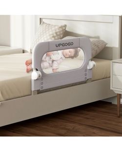 New UPGOGO Folding Toddler Bed Rails for Crib,Safety Toddler Bed Rails,Bed Guard Rail with Reinforced Anchor Safety System,Bed Rail for Kids Fit,Bunk,