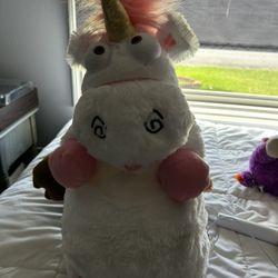 Despicable ME Fluffy Unicorn Stuffed animal 