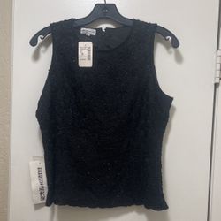 Beaded Black Blouse