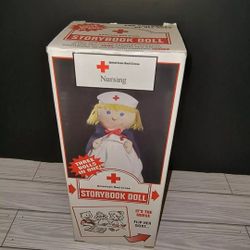 American Red Cross 3 in 1 Story Book Doll with Story Book, Colors & Original Box