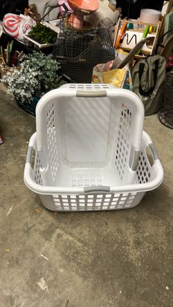 2 laundry baskets