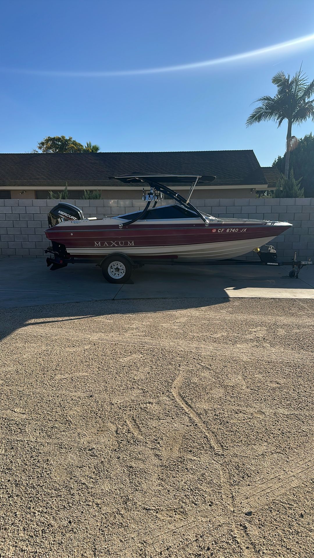 1990 Maxum 18 Ft Boat