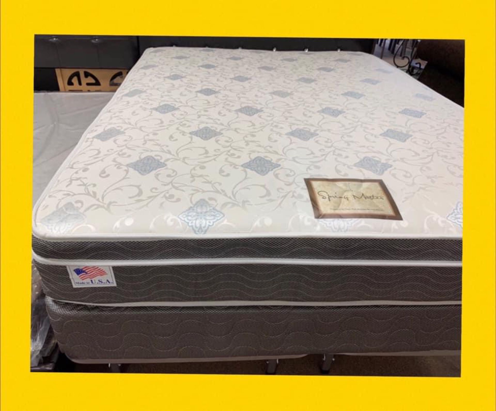 Full  Size Mattress and Box spring  (Headboard & Metal bed frame sold Separately )