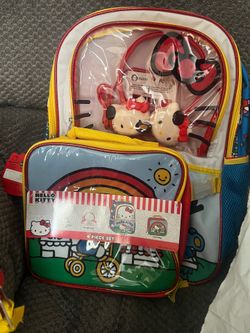New Hello Kitty Girls 3 piece Backpack