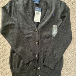 Polo Kids Cardigan Long Sleeve Gray Color Size S (7)