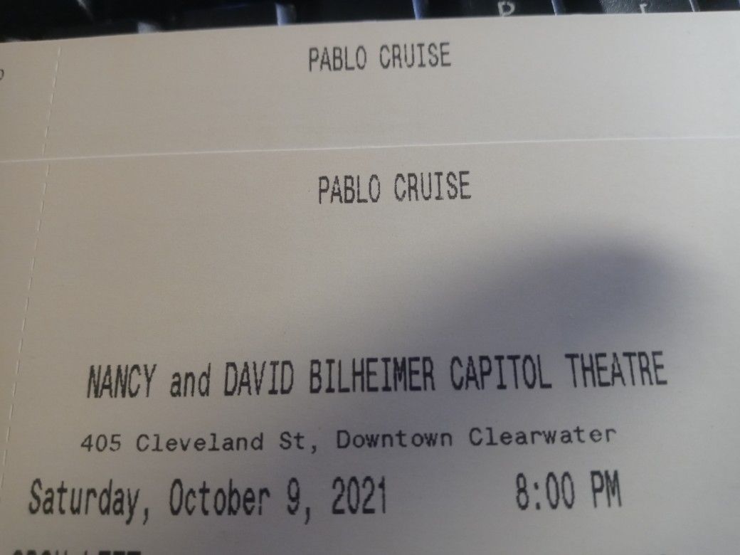 Pablo Cruise Tickets