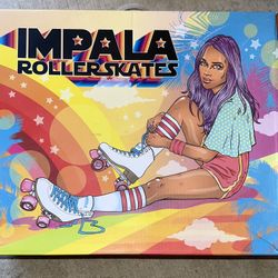 Impala Leopard Roller Skates – Size 7 (New)