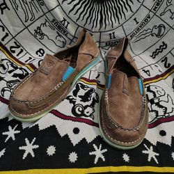 Women's Suede Ariat Cruiser Slip Ons