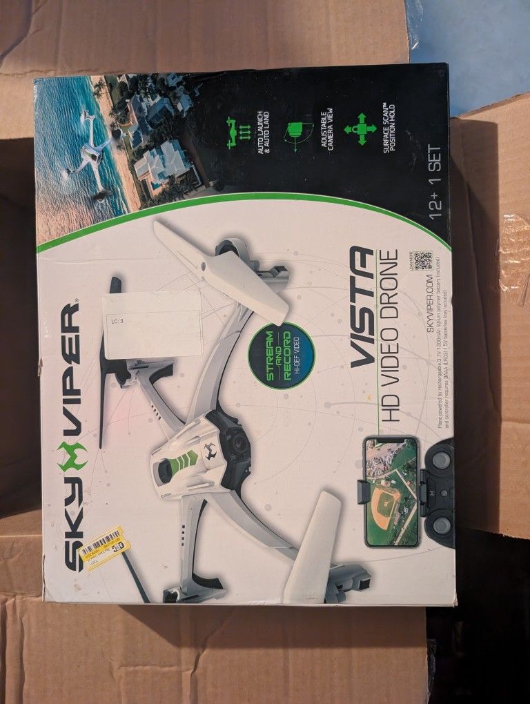 Sky Viper Vista HD Video Drone Brand Open Box Tested