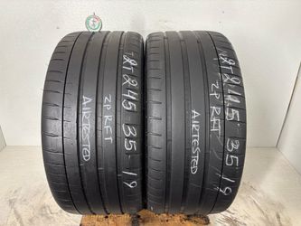 2 tires 245 35 19 michelin pilot sport 4s zp Run flat no repairs
