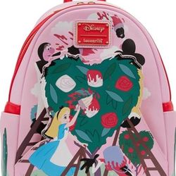 Alice in Wonderland 'Painting the Roses Red' Mini Backpack by Loungefly