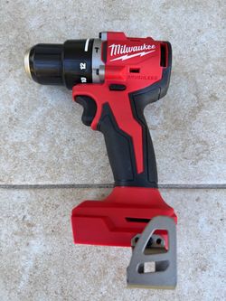 Milwaukee M18 18V Lithium-Ion Brushless Cordless 1/2 in. Compact Hammer Drill/Driver (Tool-Only)