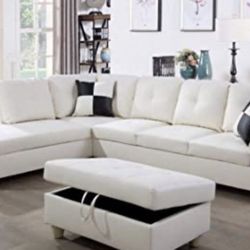 Sectional And Ottoman 