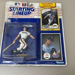 1989 STARTING LINEUP WILL CLARK BASEBALL FIGURE GIANTS 