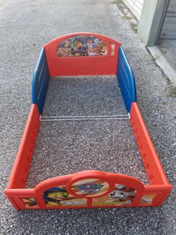 Paw Patrol toddler bed, no mattress